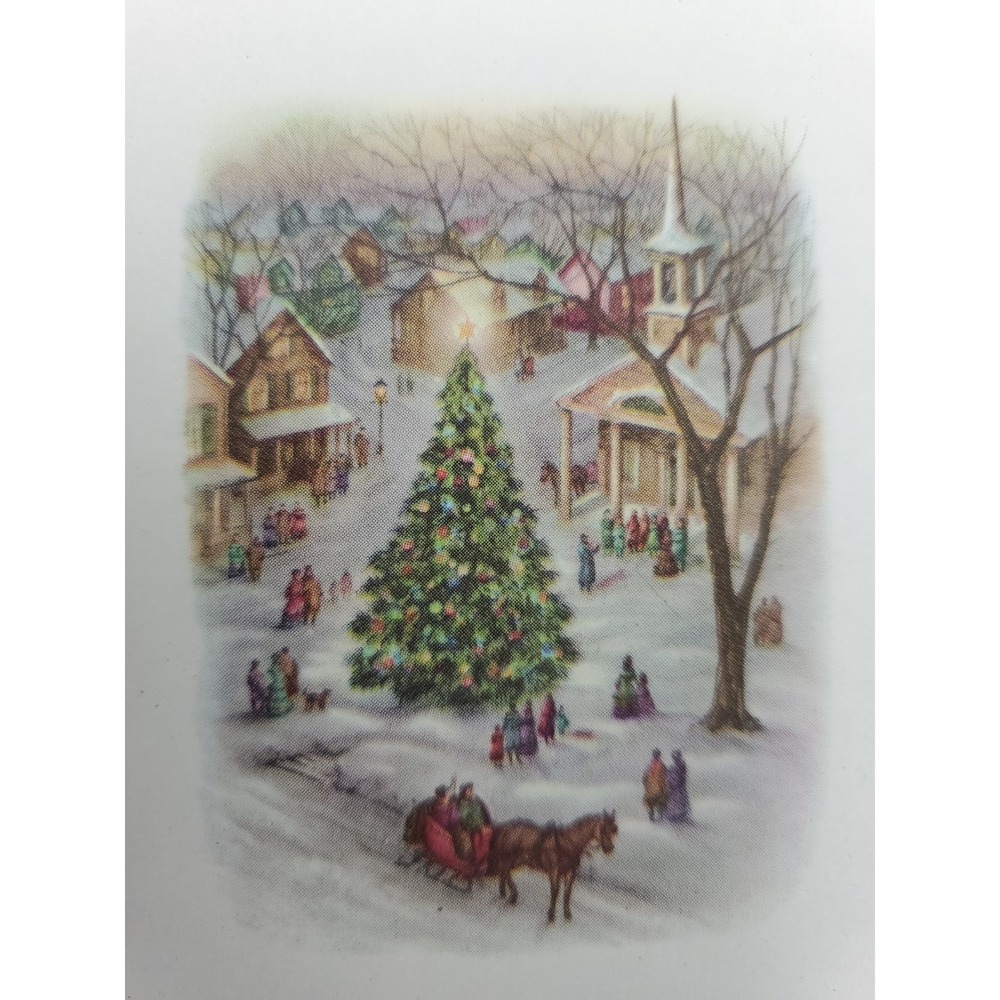 11 Old Vintage Used Christmas Card Fronts for Crafts Winter Snow Country Woods - Picture 14 of 16